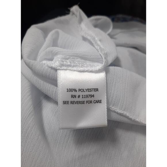 Live and Let Live sleeveless red white blue layered top PS - Picture 10 of 10